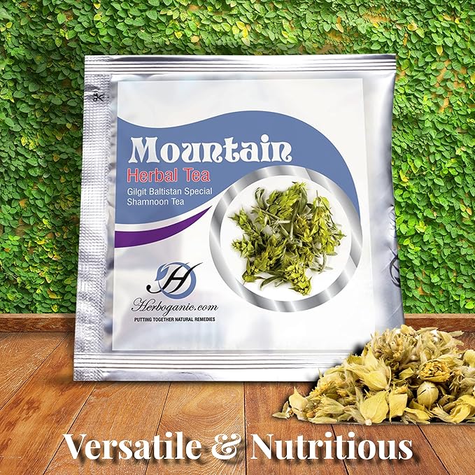 HERBOGANIC Mountain Herbal Tea - Digestion Support and Immune Boost | Refreshing and Delicious Blend | Natural Ingredients | 20 Tea Bags - Bloomnest
