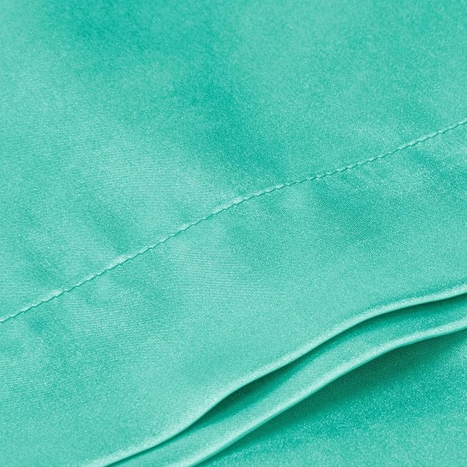 BEDELITE Satin Body Pillow Cover, Super Soft and Cooling Body Pillow Pillowcase for Hair and Skin, Breathable Silky Full Long Pillowcase Cover(20"x54", Turquoise) - Bloomnest