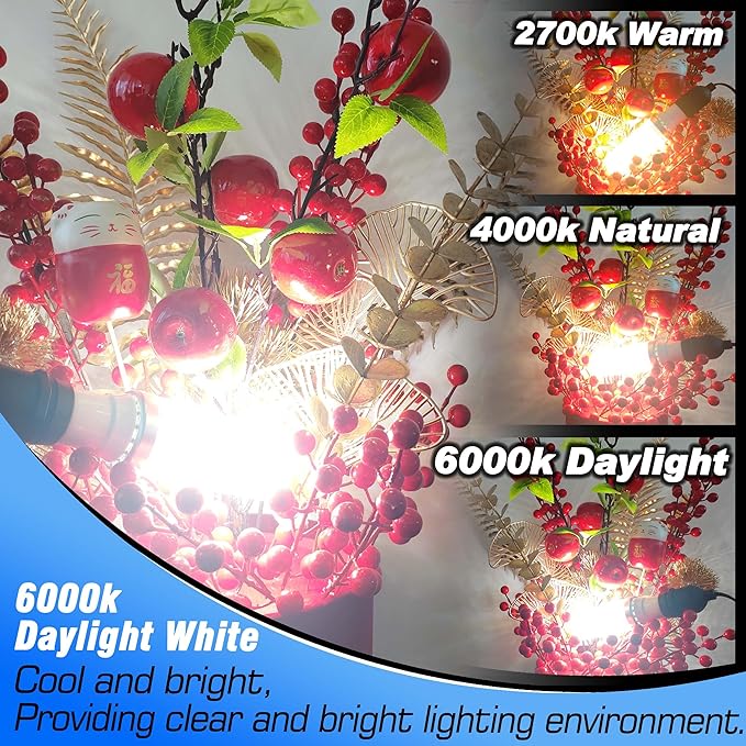 1.57 x 4.92 inch Big E26 LED Bulbs 15W LED Corn Light Bulbs 150 Watt Equivalent 2000 Lumen 6000K Daylight White for Outdoor Home attic Corridor Garage Warehouse Candelabra Ceiling Fan LED Bulbs,2Pack - Bloomnest