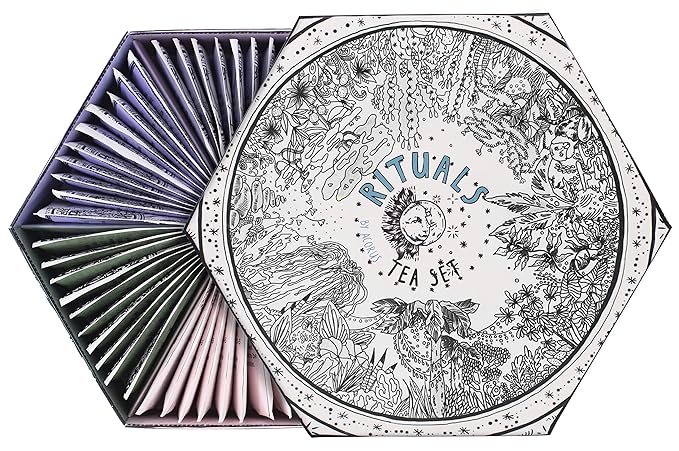 ACORUS Rituals Tea Set - Natural Fruit and Herbal Variety Pack, Tea Gift Set of 6 Different Teas, Sampler of 60 Bags Individually Wrapped - Bloomnest