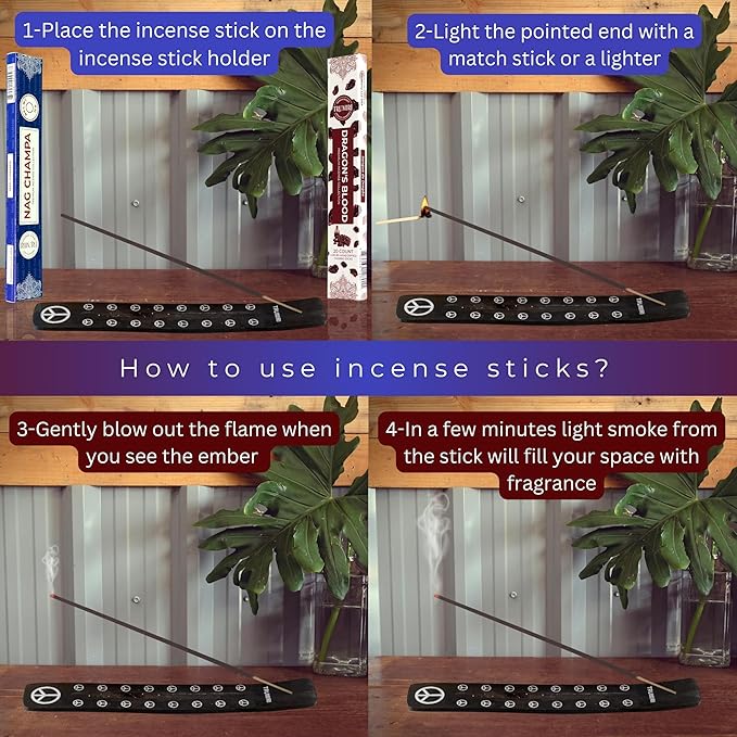 Trumiri Incense Sticks - Combo Pack of 35 Insence-Sticks - 15 Nag Champa + 20 Dragons Blood - Insenses - Insents - Incents - Inscense - Incence - Incienso - All Natural Incense Sticks TRUMIRI
