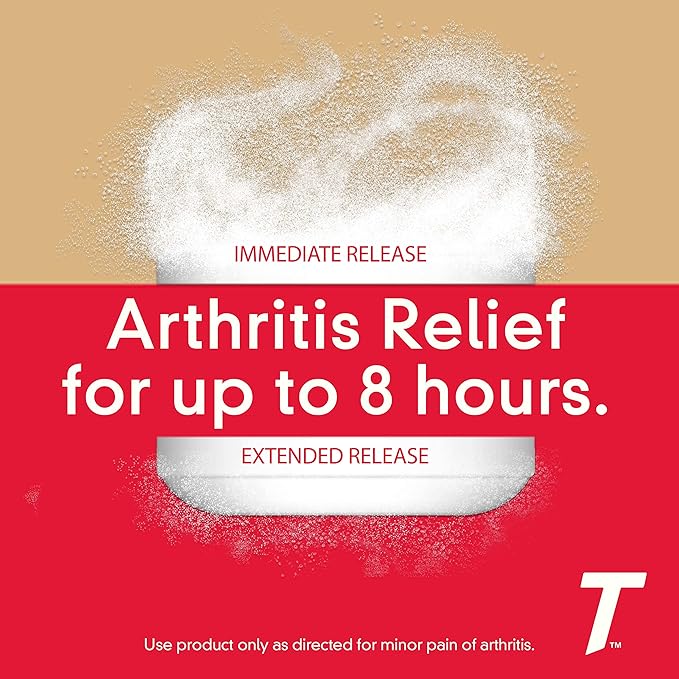 Tylenol 8 Hour Arthritis Pain Relief Extended-Release Tablets, 650 mg Acetaminophen, Joint Pain Reliever & Fever Reducer Medicine, Oral Pain Reliever for Arthritis & Joint Pain, 50 Count - Bloomnest
