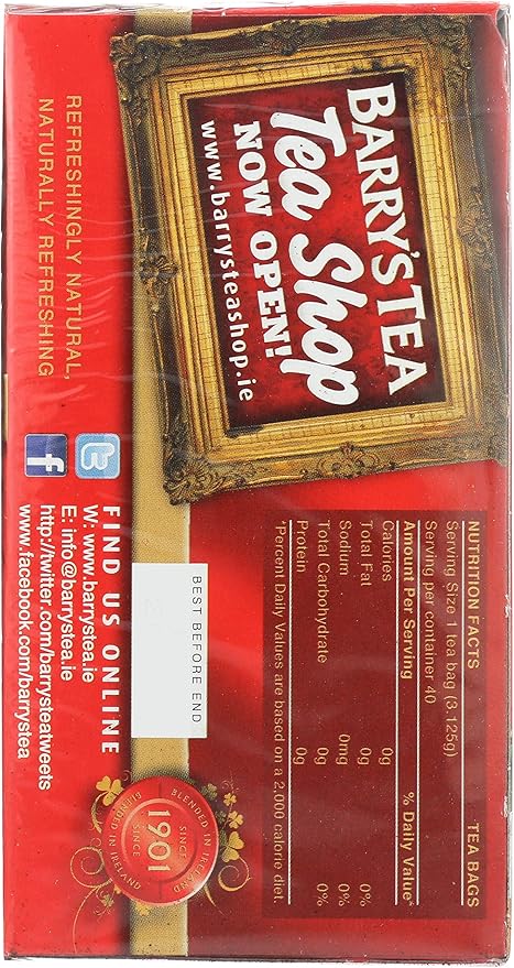 Barry's Tea, Gold Blend, 40-Count (Pack of 12) (Model: ASINPPOSPRME19777) - Bloomnest