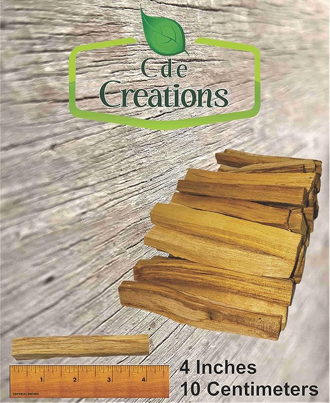 60 Palo Santo Smudging Bulk Lot Sticks, High Resin Palo Santo, Holy Wood. Premium Certified Authentic, Wild Harvested Incense Stick for Purifying, Cleansing, Healing (60 Sticks) CDE+CREATIONS