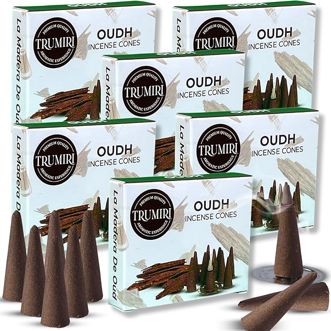Oud Incense - 60 Cone Incense - Six Packs of 10 TRUMIRI