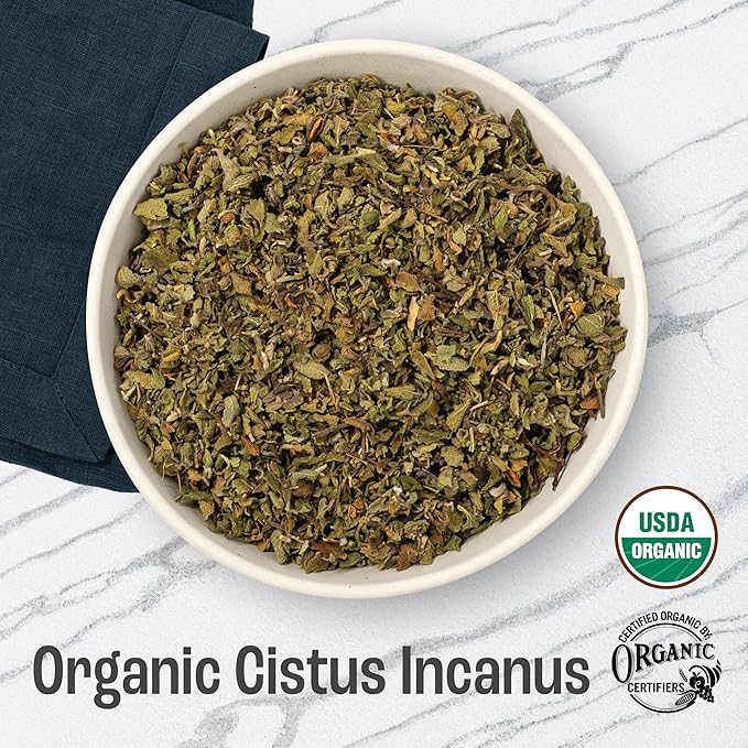 J Mac Botanicals Organic Cistus Incanus tea, also known as Rock Rose or Shepherd's Tea - Bloomnest