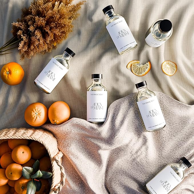 The Magic Scent Aqua di Miami Diffuser Oil - Hotel & Home Luxury Scents - Diffuser Oil Scents for Home Designed for Use in All Diffusers - 4 fl oz, 120 mL - Bloomnest