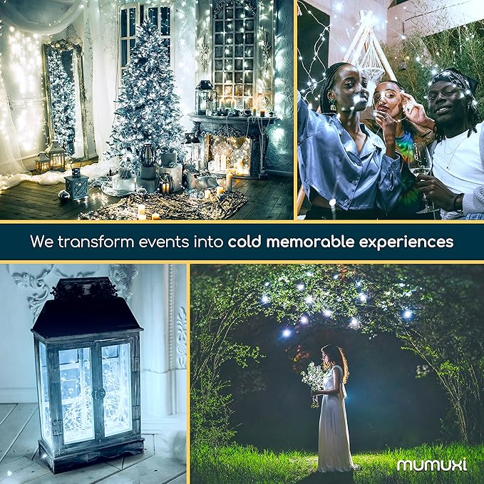 MUMUXI 20 Pack 3.3ft Fairy Lights Battery Operated String Lights, Mini White LED Powered, Waterproof, Silver Wire Firefly Mason Jar for Home, Party, Wedding Decorations, Cool White - Bloomnest
