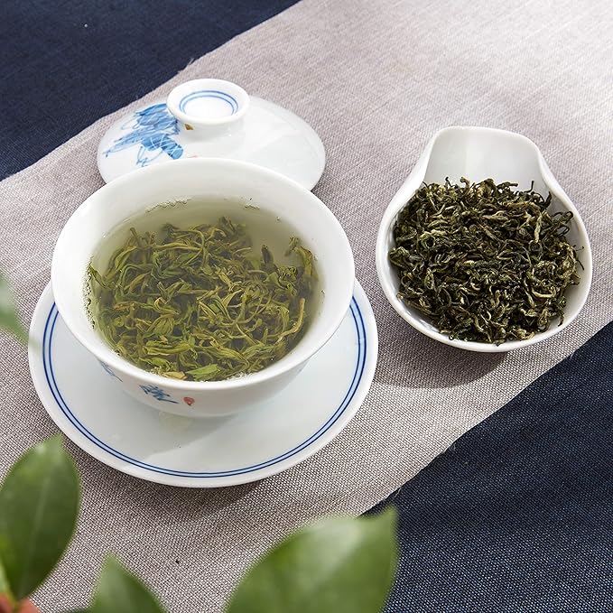 ChaWuWarmSun-[B] BiLuoChun Green Tea,3.5oz(100g),Loose Leaf Tea,DongTing Mountain,Chinese Famous Green Tea - Bloomnest