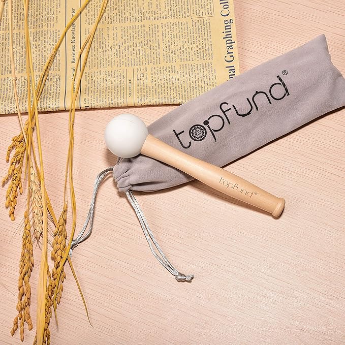 TOPFUND 432Hz B Note Crystal Singing Bowl Crown Chakra 8 inch with Heavy Duty Carrying Case and Suede Mallet - Bloomnest