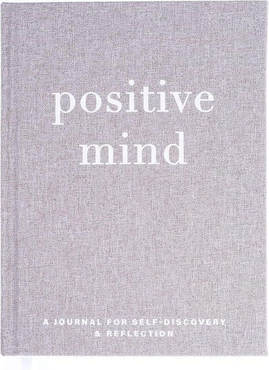 Graphique Self-Care Journal - Positive Mind - 256 Pages - Weekly Quote & Daily Fill in Interiors - Hardbound Fabric Cover - Ribbon Marker (6" x 8") - Bloomnest