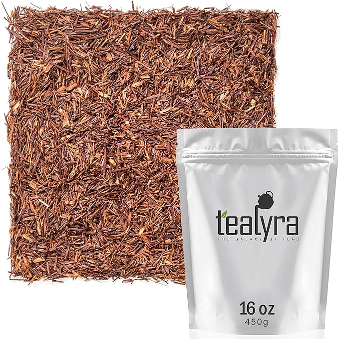 Tealyra - Pure Rooibos Red Herbal Tea - African Red Bush Loose Leaf Tea - High in Antioxidants - Relax - Detox - Low Blood Pressure - Kids Welcome - Caffeine-Free - 450g (16-ounce) - Bloomnest