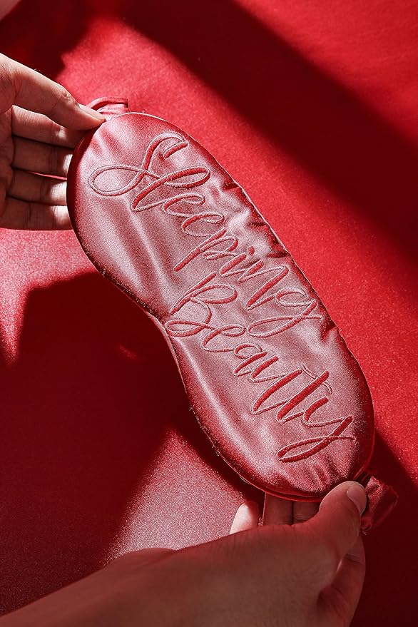 Luxury Silk Sleep Mask Gift Set 22-Momme Mulberry Silk Eye Mask Ultra Comfort Perfect Present for Her Luxury Christmas for Women Comfortable Blindfold Eyeshade for Night Sleep