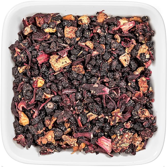 Tealyra - Grandma's Garden Berry - Fruit Tea Blend - Hibiscus and Berries Based Herbal Loose Leaf Tea - Vitamines Rich - Caffeine-Free - Hot and Iced Tea - 220g (8-ounce) - Bloomnest