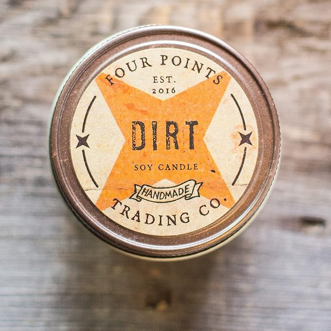 Dirt Scented Candle, 8 Oz. Handcrafted Soy Wax Candles for Men & Women, Fragrant Aromatherapy Candle with Jar, Unique Room Scents, Relaxing Home Essentials for Mom, Daughter or Friend - Bloomnest