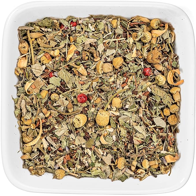 Tealyra - Tranquil Dream - Chamomile Honeybush Lavender - Calming - Relaxing - Herbal Loose Leaf Tea - Caffeine-Free - All Natural - 220g (8-ounce) - Bloomnest