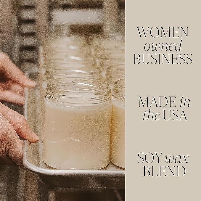 Sweet Water Decor Christmas Candle | Cinnamon, Trees, Orange, and Clove Scents | Christmas Candles and Decor for Home | 9oz. Clear Jar Soy Candle, Made in The USA - Bloomnest