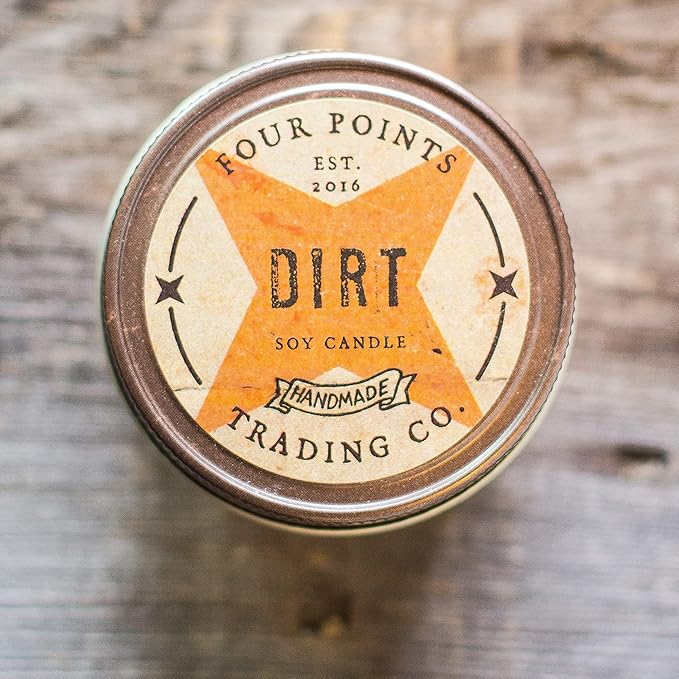 Dirt Scented Candle, 4 Oz. Handcrafted Soy Wax Candles for Men & Women, Fragrant Aromatherapy Candle with Jar, Unique Room Scents, Relaxing Home Essentials for Mom, Daughter or Friend - Bloomnest
