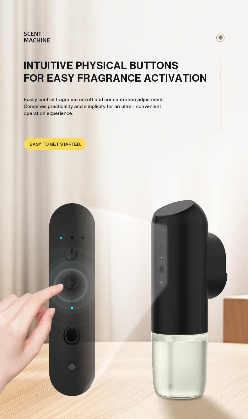 TEABLUM 100m³ Smart Automatic Air Freshener Plug in Diffuser Hotel Scent Diffuser for Home and Toilet 150ml Fragrance Diffuser Bloomnest