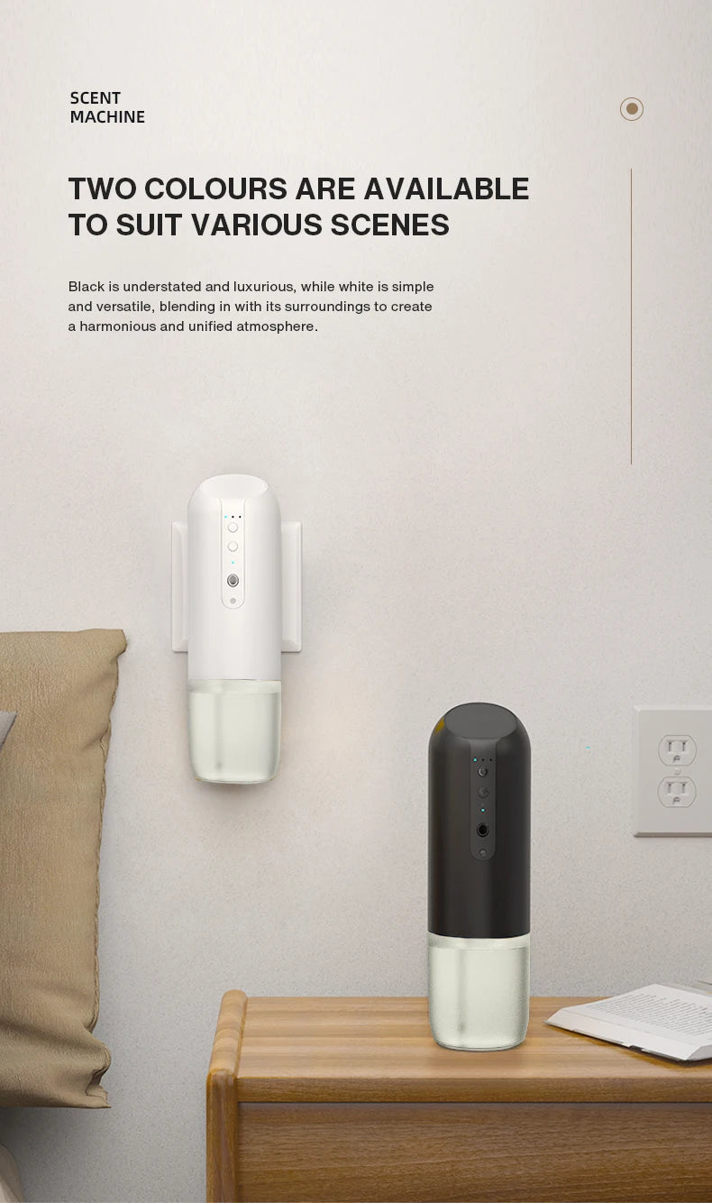 TEABLUM 100m³ Smart Automatic Air Freshener Plug in Diffuser Hotel Scent Diffuser for Home and Toilet 150ml Fragrance Diffuser Bloomnest
