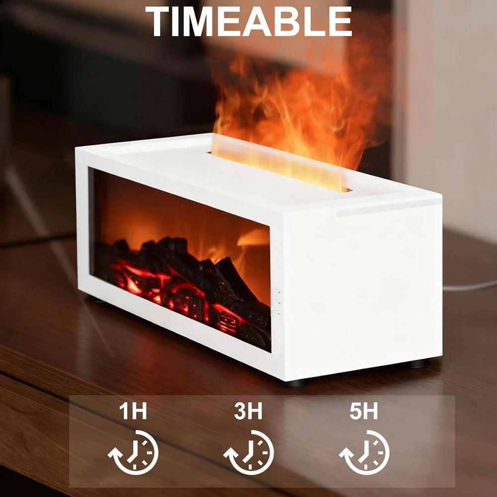 300ml Realistic Fireplace Flame Diffuser & Humidifier Bloomnest