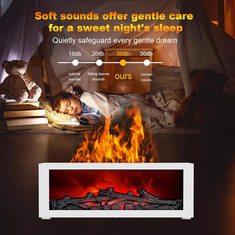 300ml Realistic Fireplace Flame Diffuser & Humidifier Bloomnest