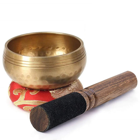 Tibetan Singing Bowl Set Sound Bowl Meditation Bowl Unique Gift Helpful for Meditation Yoga Stress Relief Bloomnest