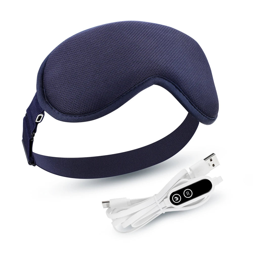 Hot Compress Electric Steam Eye Mask 3D Massage Constant Temperature Smart Timing Sleep Shading Sleeping Mask Eye Relief Bloomnest